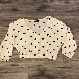 Polka dot blouse